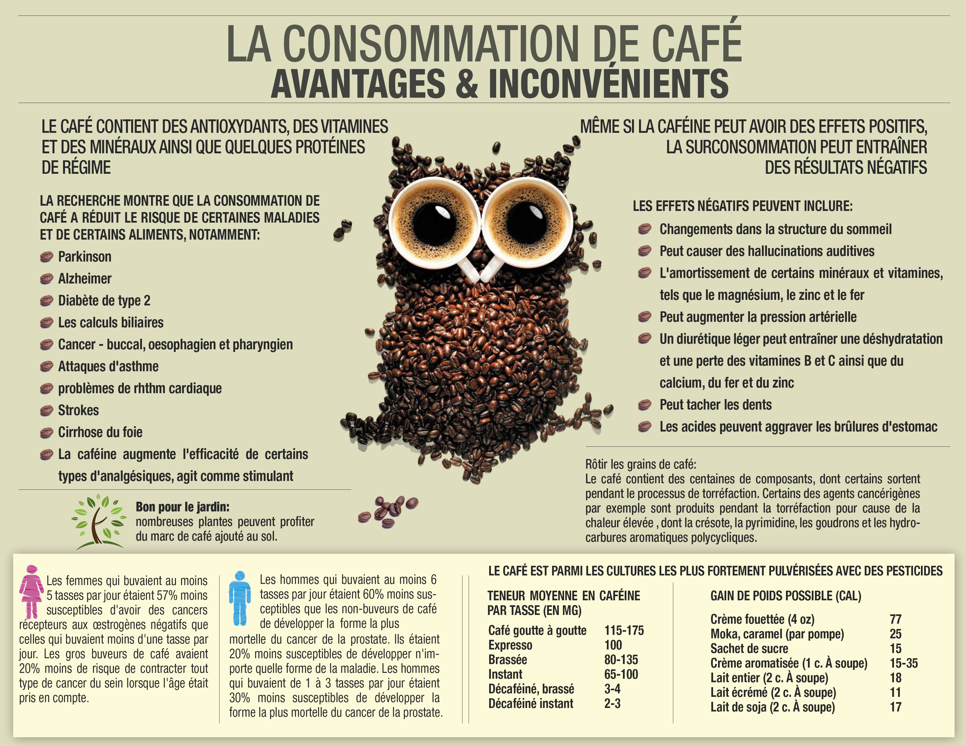 La consommation du café - avantages et inconveniants